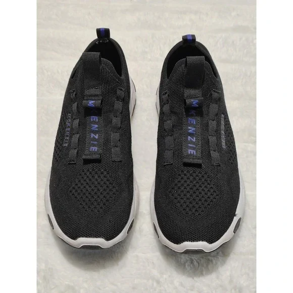 Black Lightweight Sneakers McKenzie Shoes Men's US Sz 8 UK 7 EU 41 Blue Accents - Picture 2 of 9